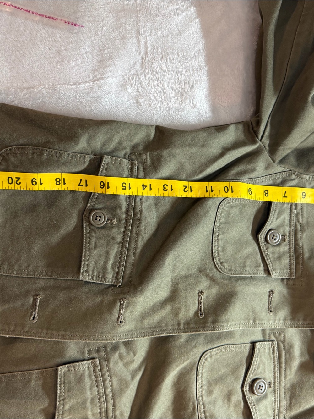 J. Crew Olive Green Cargo Jacket with Flap Pockets